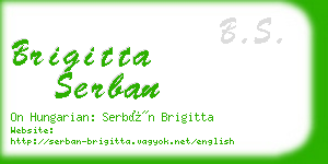 brigitta serban business card